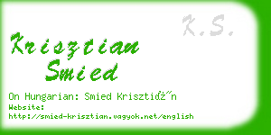 krisztian smied business card